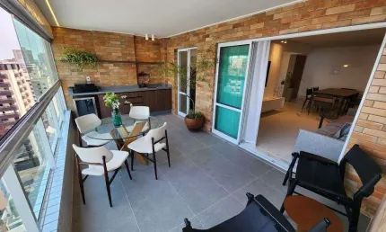 Alto padrão vista mar !entrada r$115 mil 3 dormts, 2 suítes, 2 vagas, lazer show
