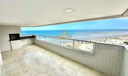 Alto Padrão Frente Mar !! R$ 480 Mil De entrada - 3 Dormts C/Varanda Vista Mar