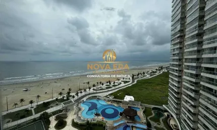 Frente mar !!! apenas 895 mil 3 dormt 1 suite 2 vagas, lazer completo.
