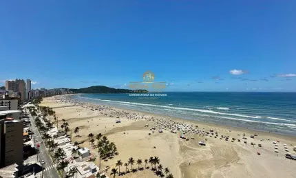 Guilhermina frente mar - 3 dormts sendo 2 suítes c/varanda gourmet, 2 vagas