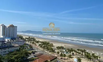Frente mar!! vista mar definitiva 2 dormts sendo 1 suíte com sacada só 390 mil