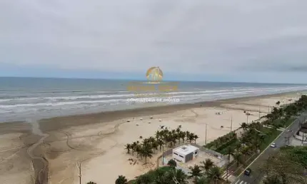 FRENTE MAR LINDO APTO MARACANÃ!! 2DORM MOBILIADO SACADA COM CHURRAS Á CARVÃO!!