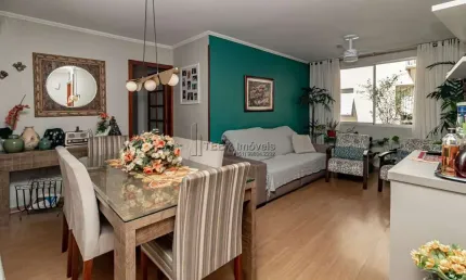 Apartamento padrão impecável 3 dormitórios semi mobiliado com garagem