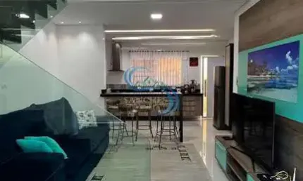Casa em condomínio fechado com 3 quartos à venda na Avenida Presidente Kennedy, 15375, Vila Caiçara, Praia Grande