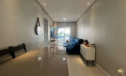 Apartamento com 2 dorms, guilhermina, praia grande - r$ 379 mil, cod: 5593
