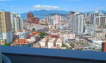 Vendo apto 2 dorm e suíte com vista mar permanente andar alto em Campinas - SJ