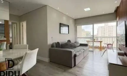 Lindo apartamento no Centro de São Bernardo do Campo, com 2 dormitórios, 1 suíte, varanda com churrasqueira e 2 vagas.