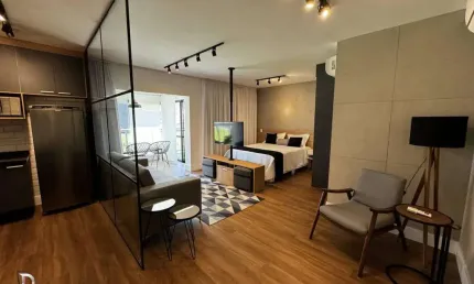 Apartamento para alugar em São Paulo, com 1 quarto, 77m²