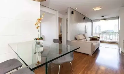 Apartamento à venda em são paulo, campo belo, com 2 quartos, sendo 1 suíte e 1 vaga. 62m²