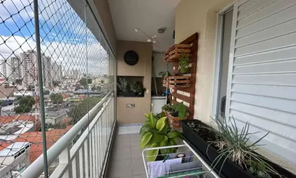 Apartamento à venda em Santo André, Campestre, com 3 quartos, 77m² 1 suíte, 2 vagas, sacada com churraqueira. lazer completo.