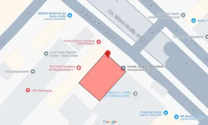 Terreno comercial à venda na Rua Coronel Alfredo Fláquer, Centro, Santo André