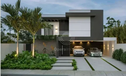 Casa em Condomínio, Nova com 327m2 construção em um terreno de 515m2.
