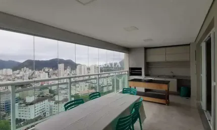 Guarujá asturias vista mar 3 dorms suíte varanda gourmet