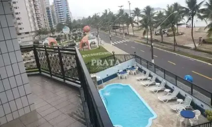 GUILHERMINA PRAIA GRANDE IMÓVEL FRENTE MAR PRÉDIO COM LAZER