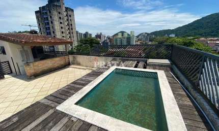 ENSEADA GUARUJÁ COBERTURA 3 DORM SUÍTE PISCINA CHURRAS  1 VG