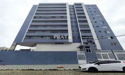 Caiçara praia grande 2 dormitorios 1 suíte prédio com lazer