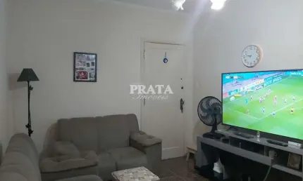 Gonzaga santos 2 dormitórios 1 vaga garagem próximo à praia