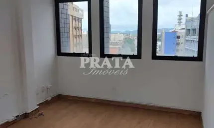 Sala comercial para alugar na Avenida Ana Costa, 254, Gonzaga, Santos