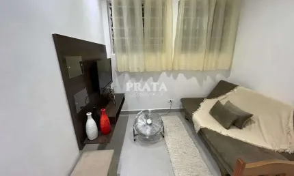 CENTRO SÃO VICENTE 2 DORMITÓRIOS 1 SUÍTE MOBILIADO REFORMADO