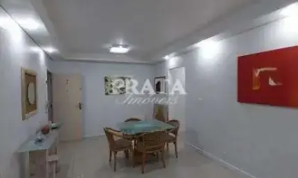 Pompéia santos 1 suíte 1 vaga garagem prédio frente praia