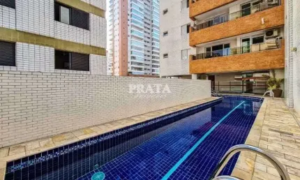 BOQUEIRÃO SANTOS 2 SUÍTES 1 VAGA GARAGEM PRÉDIO COM LAZER