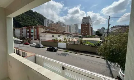 MARAPÉ SANTOS 3 DORMITÓRIOS 1 VAGA GARAGEM 1º ANDAR