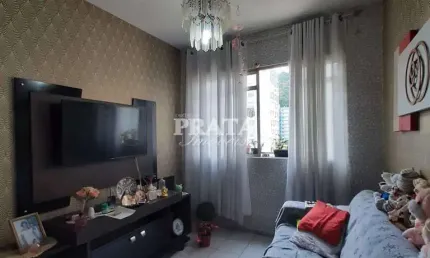 Saboó santos 2 dormitórios 1 vaga garagem demarcada