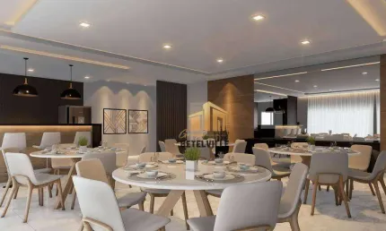 Apartamento garden com 3 dormitórios à venda, 187 m² - vila operária - campo largo/pr