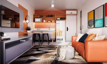 Studio com 1 dormitório à venda, 33 m² - Centro - Curitiba/PR