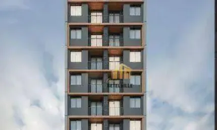 Apartamento com 1 dormitório à venda, 27 m² - centro - curitiba/pr