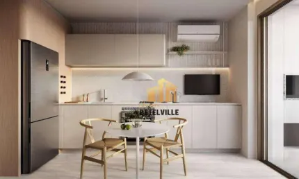 Studio com 1 dormitório à venda - mercês - curitiba/pr
