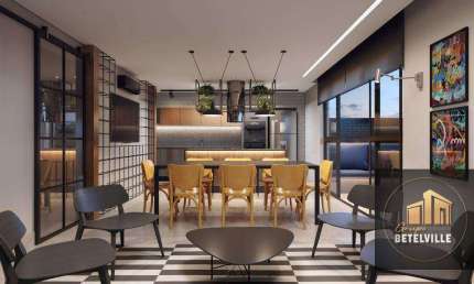 Studio com 1 dormitório à venda, 32 m² - Mercês - Curitiba/PR