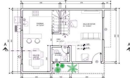 Sobrado com 3 dormitórios à venda, 115 m² por R$ 575.000,00 - Atuba - Curitiba/PR