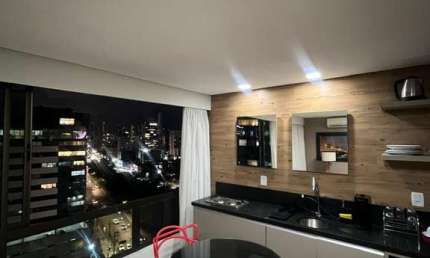 Flat mobiliado de 1 Quarto andar alto para alugar em Boa Viagem, Recife/PE