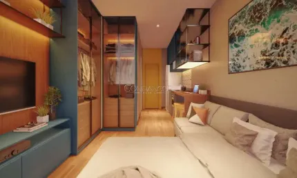 Kitnet / stúdio à venda na rua ildefonso stockler de frança, 260, novo mundo, curitiba, 17 m2 por r$ 215.881