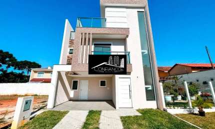 Casa em condomínio fechado com 3 quartos à venda na Rua Vereador Ângelo Burbello, Umbará, Curitiba, 144 m2 por R$ 850.000