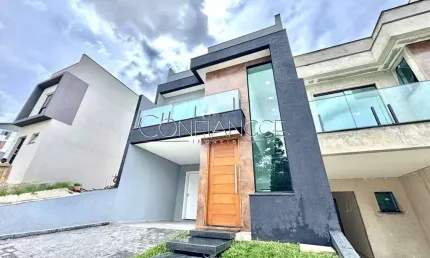 Casa em condomínio fechado com 3 quartos à venda na Rua Walace Landal, 220, Santa Cândida, Curitiba, 133 m2 por R$ 880.000