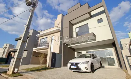 Casa em condomínio fechado com 3 quartos à venda na rua irma schreiner maran, 503, santa cândida, curitiba, 160 m2 por r$ 1.350.000
