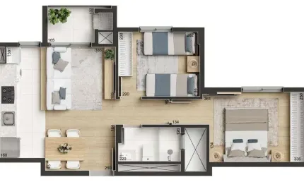 Apartamento com 2 quartos à venda na Rua Nicolau Kresko, 70, Hauer, Curitiba