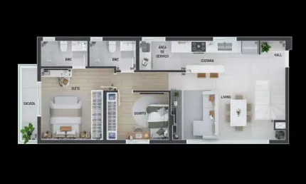 Apartamento com 2 quartos à venda na Rua Vital Brasil, 99, Portão, Curitiba