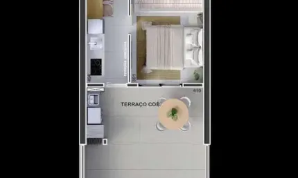 Apartamento com 1 quarto à venda na Avenida Paraná, 3553, Boa Vista, Curitiba