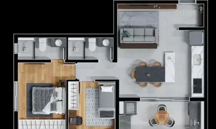 Apartamento com 3 quartos à venda na Rua João Bonat, 227, Novo Mundo, Curitiba