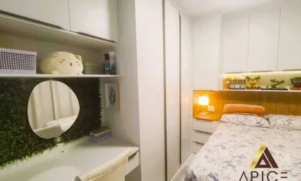 EXCLUSIVIDADE - MARAVILHOSO APARTAMENTO NOVO - REFORMADO - PORTEIRA FECHADA - 35m² ÚTEIS - CENTRO DE SÃO VICENTE