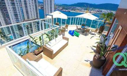 Apartamento Garden com 4 dormitórios para alugar, 335 m² por R$ 16.000,00/mês - Ponta da Praia - Santos/SP