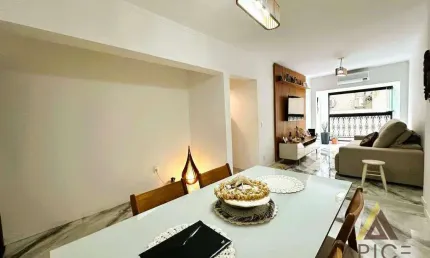Apartamento com 2 dormitórios à venda, 129 m² por r$ 749.000,00 - campo grande - santos/sp