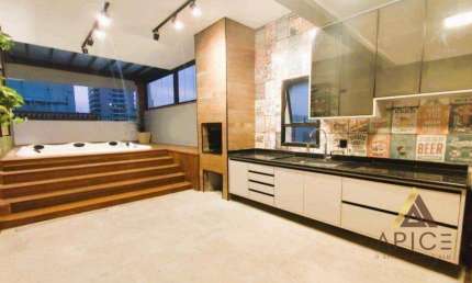 MARAVILHOSA COBERTURA PENTHOUSE com 191m² ÚTEIS - 03 DORMITÓRIOS sendo 01 SUÍTE MASTER - HIDROMASSAGEM + CHURRASQUEIRA - 03 VAGAS por R$ 1.839M