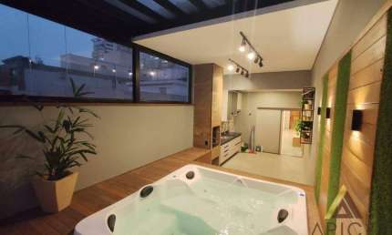 !!!COBERTURA PENTHOUSE!!! com 3 dormitórios à venda, 191 m² por R$ 1.799.000 - Campo Grande - Santos/SP