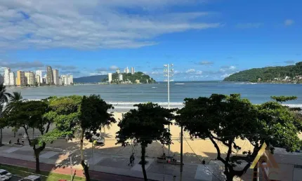 OPORTUNIDADE – Apartamento de frente para o mar, 1 dormitório, vista livre, garagem, 60 m² de área útil, por R$ 329.000 – Gonzaguinha, São Vicente/SP.