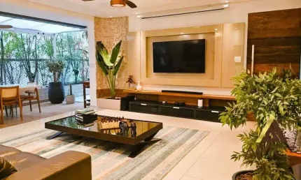 Maravilhoso apto. garden porteira fechada com 217m² úteis - 02 suítes - 04 w.c - espaço gourmet - 02 vagas - lazer completo - 01 quadra da praia - j.m
