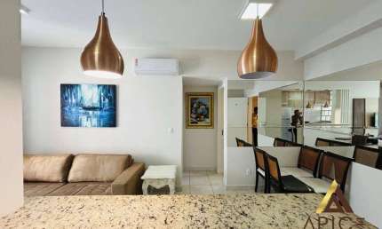 Apartamento com 1 dormitório para alugar, 49 m² por R$ 5.200/mês - Gonzaga - Santos/SP